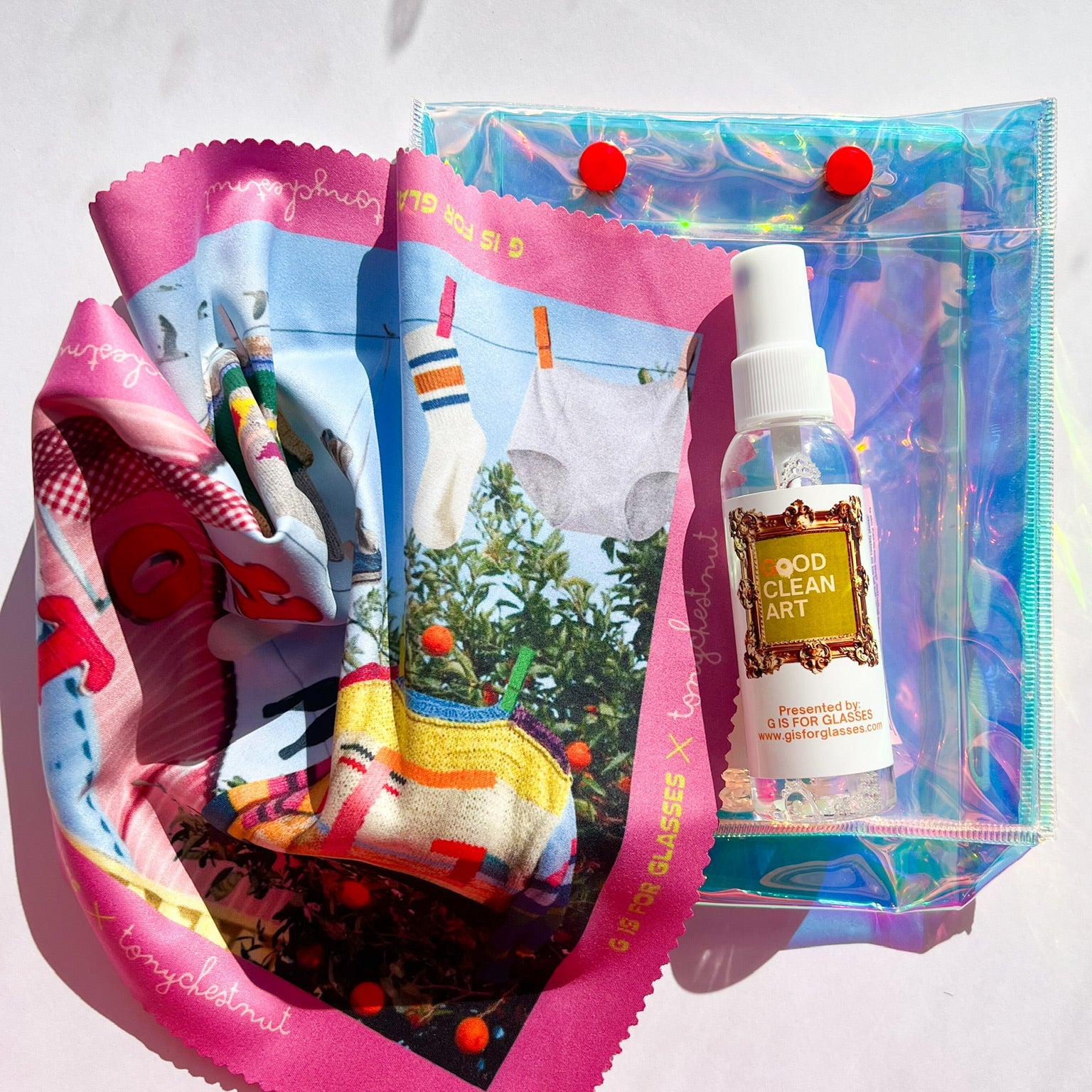 Tony Chestnut Lens Cloth Kit